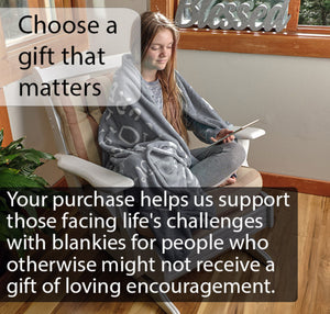 I love You Throw Blanket The Perfect Caring Gift for Best Friends, Couples & Family, (Grey)