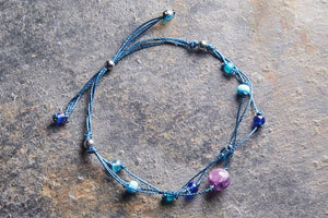 Handmade Healing Energy Bracelet The Perfect Caring Gift (Blue)