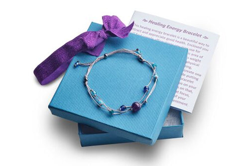Handmade Healing Energy Bracelet The Perfect Caring Gift (Gray)