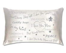 Load image into Gallery viewer, Say I Love You with This Satin Pillowcase The Perfect Caring Gift That says I Care for My Family, Best Friends and Sweethearts (Gray,Medium)